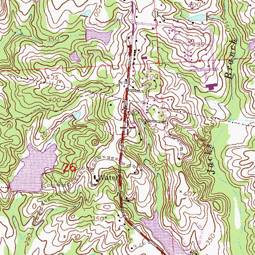 Topographic Map of New Hope Church, AL