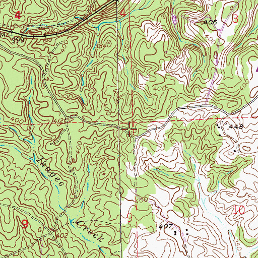 Topographic Map of New Jerusalem Church, AL