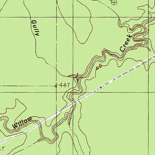 Topographic Map of Clay Gully, TX