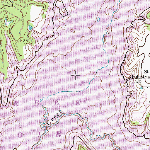 Topographic Map of Clear Creek, TX