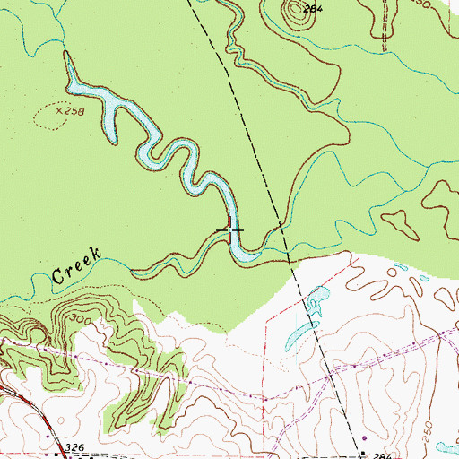Topographic Map of Clear Creek, TX