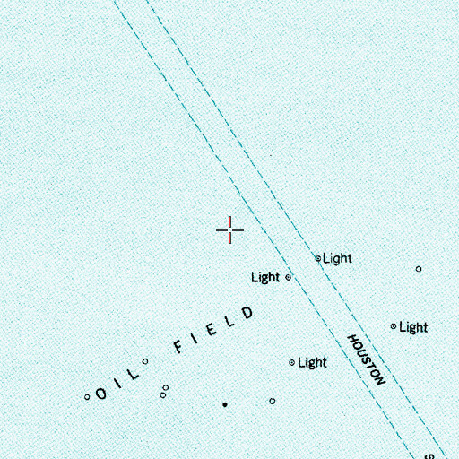 Topographic Map of Clear Creek Channel, TX