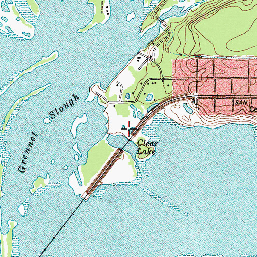Topographic Map of Clear Lake, TX