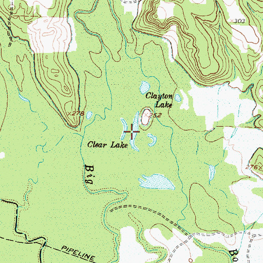 Topographic Map of Clear Lake, TX