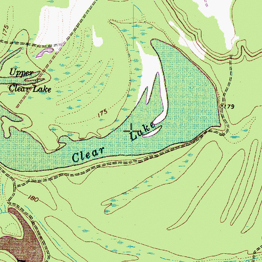 Topographic Map of Clear Lake, TX