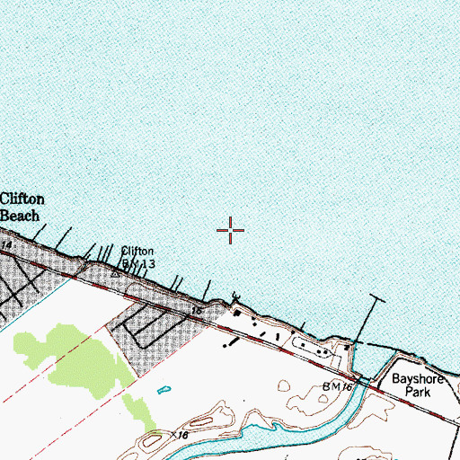 Topographic Map of Clifton Channel, TX