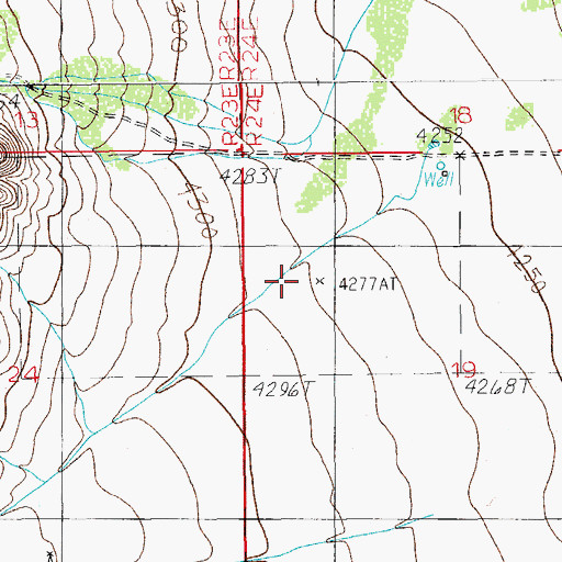 Topographic Map of Walnut Wash, AZ