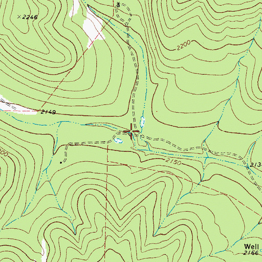 Topographic Map of Cloudt Draw, TX