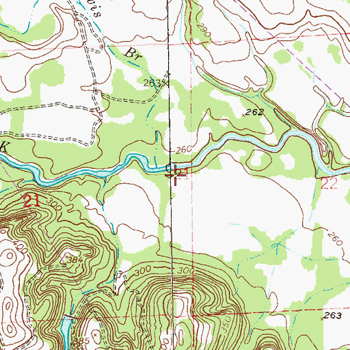 Topographic Map of Perrys Ford (historical), AL