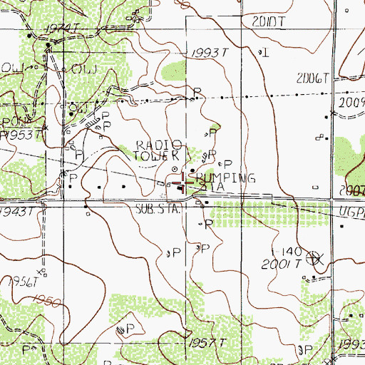 Topographic Map of Clyde Station, TX