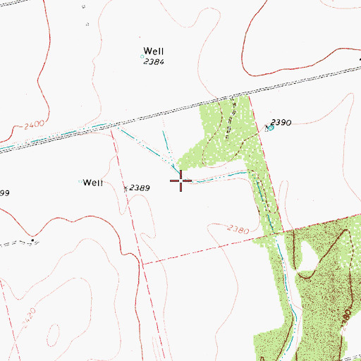 Topographic Map of Coahoma Draw, TX