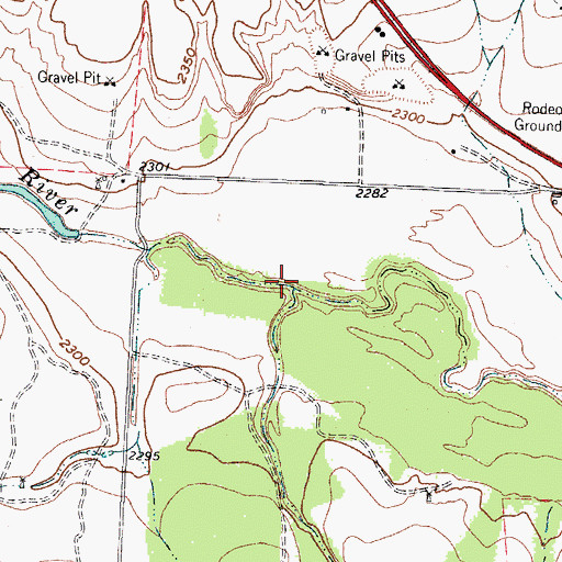 Topographic Map of Cobb Draw, TX