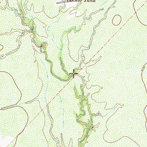 Topographic Map of Cochio Creek, TX