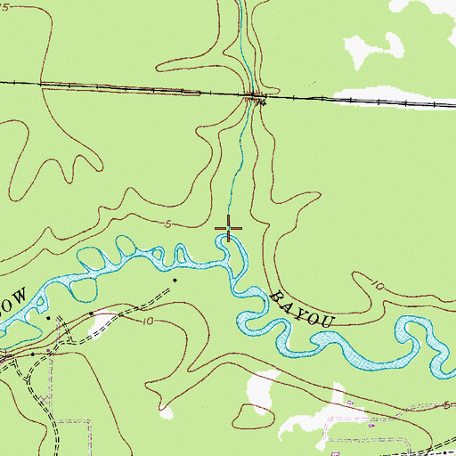 Topographic Map of Cole Creek, TX