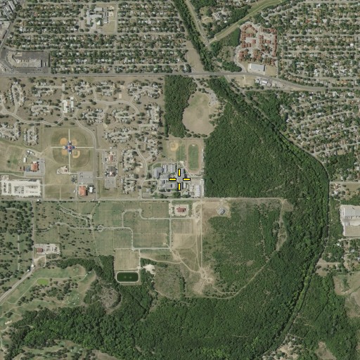 Aerial/Satellite Image of Cole High School, TX