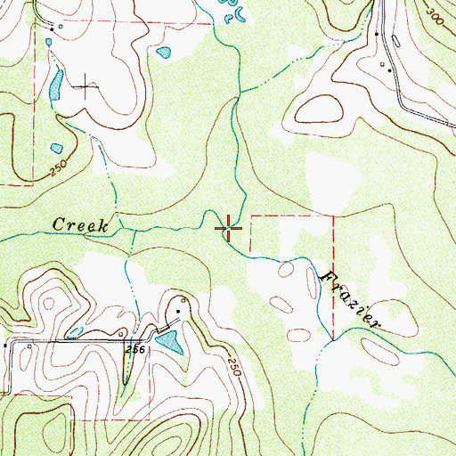 Topographic Map of Colley Creek, TX