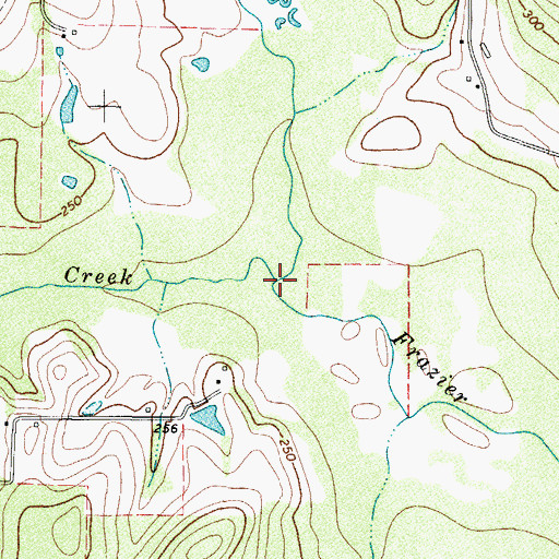 Topographic Map of Colley Creek, TX