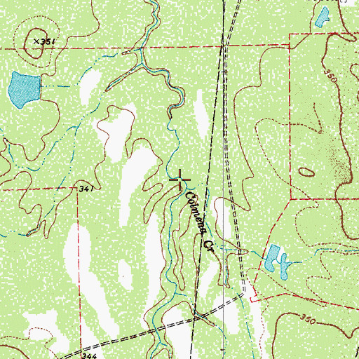 Topographic Map of Colmena Creek, TX