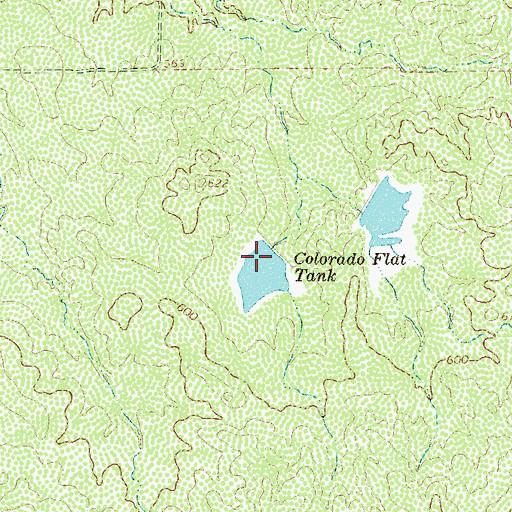 Topographic Map of Colorado Flat Tank, TX