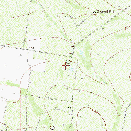 Topographic Map of Colorado Oil Field, TX