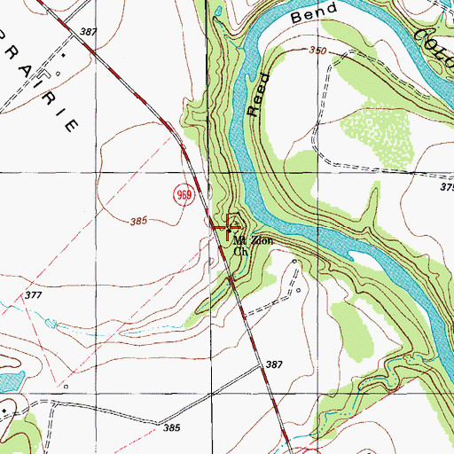 Topographic Map of Colorado School, TX