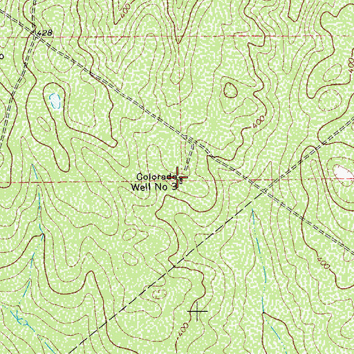 Topographic Map of Colorado Well Number Three, TX