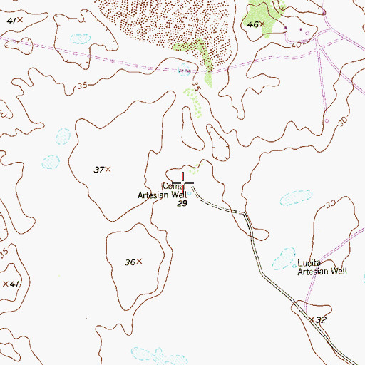 Topographic Map of Comal Artesian Well, TX