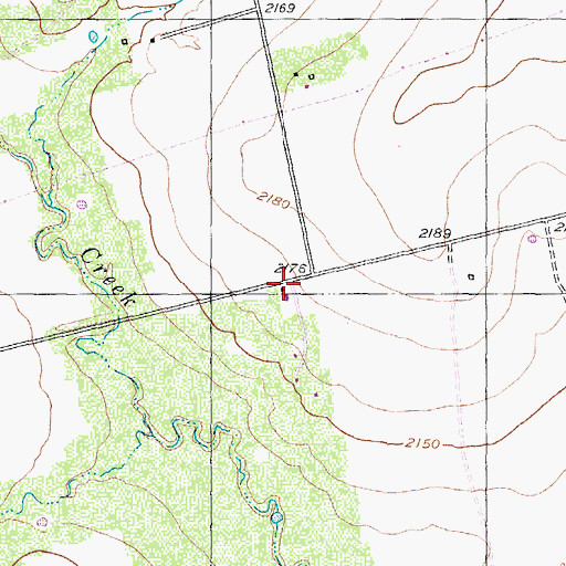 Topographic Map of Conaway School, TX