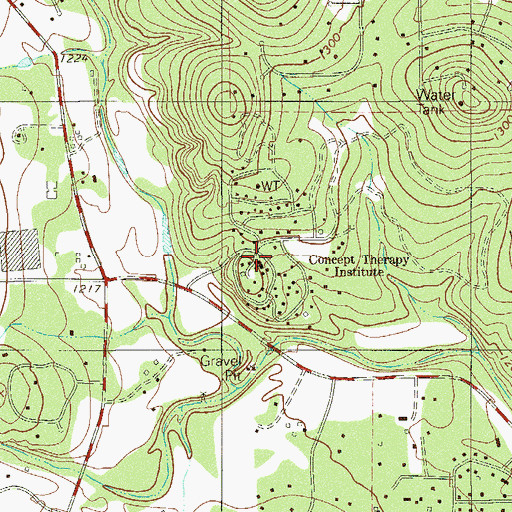 Topographic Map of Concept Therapy Institute, TX