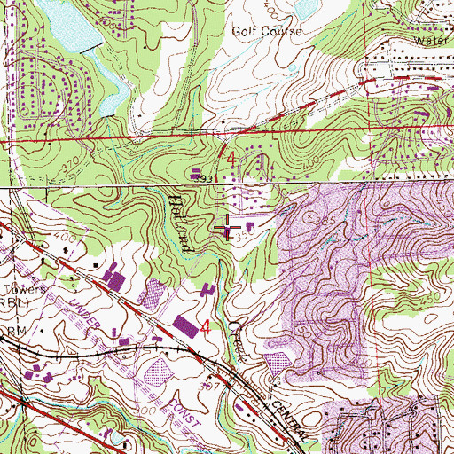Topographic Map of Saint Joseph School, AL