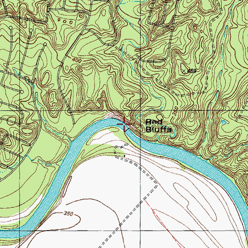Topographic Map of Copperas Creek, TX
