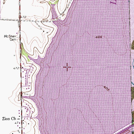 Topographic Map of Corder Lake, TX