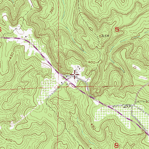 Topographic Map of Thompsons Store (historical), AL