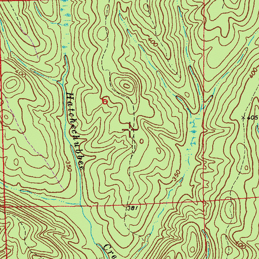 Topographic Map of Welcome Church (historical), AL