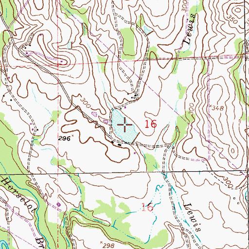 Topographic Map of Wheeless Pond, AL