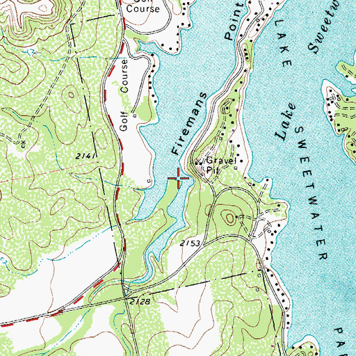 Topographic Map of Cottonwood Creek, TX