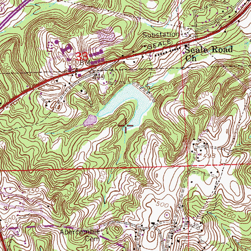 Topographic Map of Wilsons Pond, AL