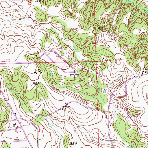 Topographic Map of Yuchi Pines Chapel, AL