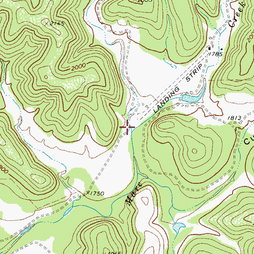Topographic Map of Cow Hollow, TX