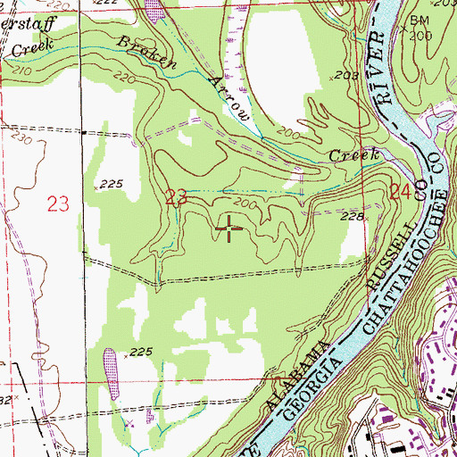Topographic Map of Kawita Talahassi (historical), AL