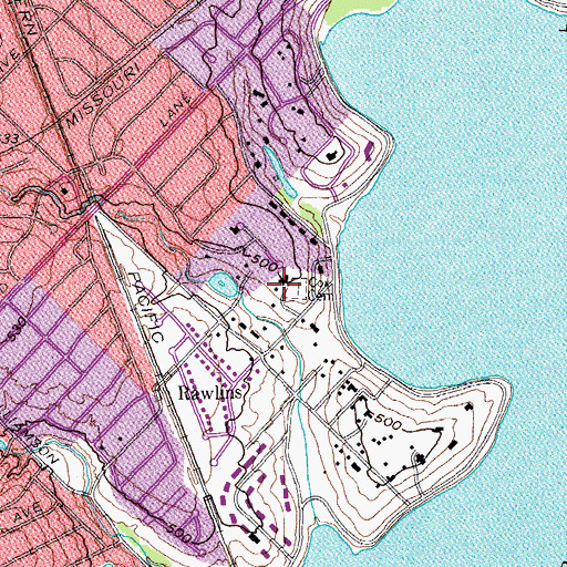 Topographic Map of Cox Cemetery, TX