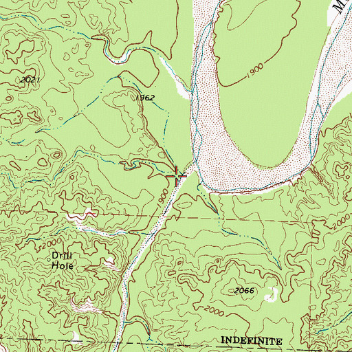 Topographic Map of Cox Hollow, TX