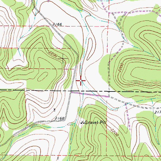 Topographic Map of Coyote Draw, TX