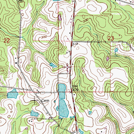 Topographic Map of Babbie School (historical), AL