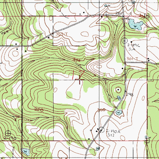 Topographic Map of Bethel Methodist Church, AL