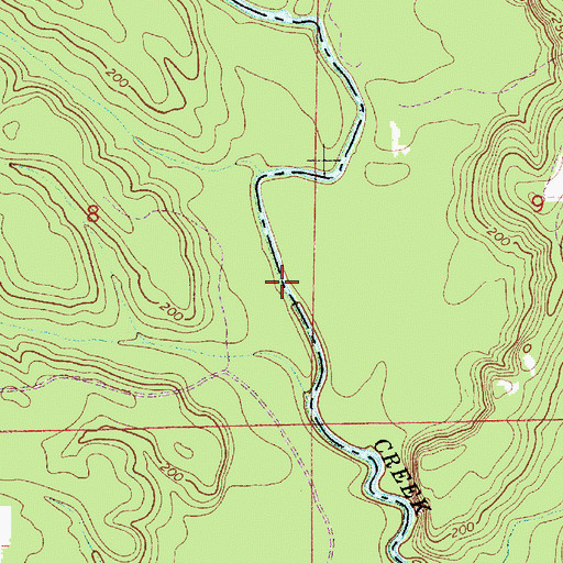 Topographic Map of Bold Sluice Shoal, AL