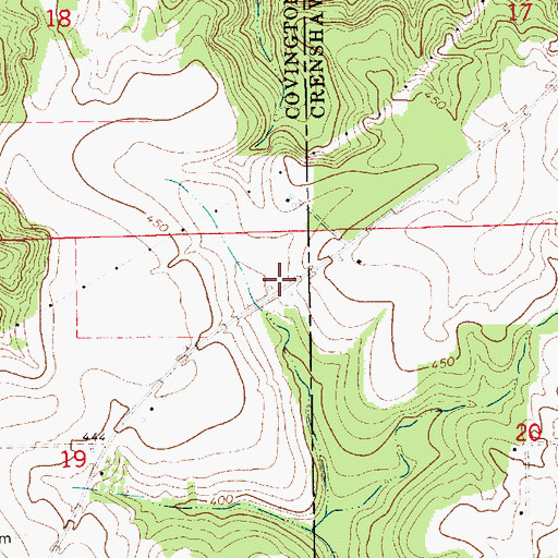 Topographic Map of Burnt Out School (historical), AL