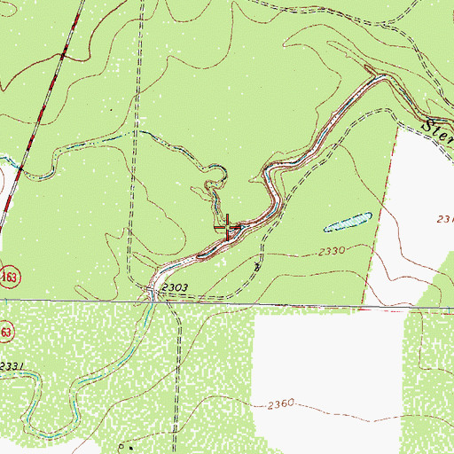 Topographic Map of Cumbie Draw, TX