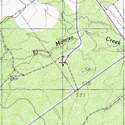 Topographic Map of DK Moffatt, TX