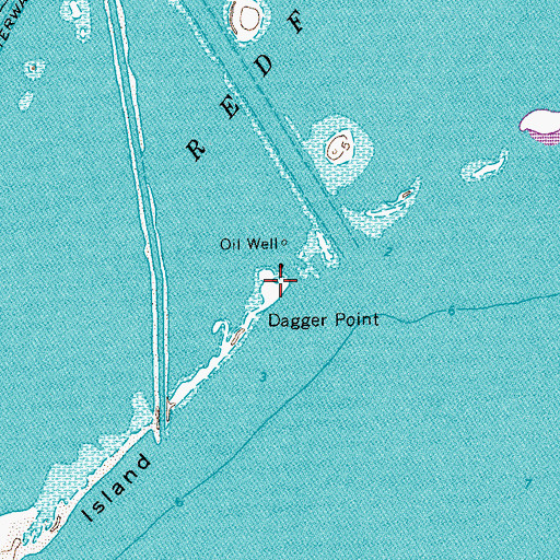 Topographic Map of Dagger Point, TX